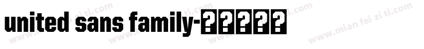 united sans family字体转换